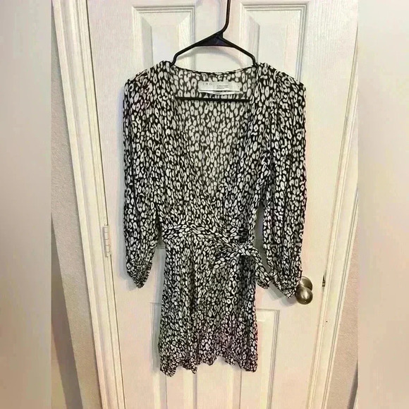 IRO Boina Printed Wrap Dress Size 32 - Picture 7 of 7